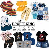 Conjuntos Casuales de Verano para Bebés, Top sin Mangas y Pantalones Cortos, Conjuntos de 2 Piezas, Unisex, Frescos, Envío al por Mayor