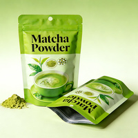 Sachets refermables écologiques de 1 kg pour farine, laminés, avec trou de suspension 22*32 (10-12 cm) pour poudre de Matcha