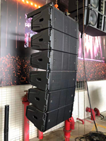 Sistem Audio Sandy G12 Pro Line Array Speaker dengan Dua Speaker 12-Inci untuk Pertunjukan Luar Ruangan, Panggung, dan Pernikahan