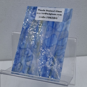 اندا مصنع توريد الزخرفية الكنيسة زجاج النافذة 3 مللي متر السماء الأزرق بقعة الملون لوح زجاج - Product Image 4