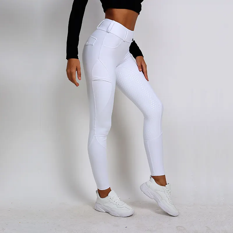 Original Design White Grip Competition Riding Tights Woman Riding Suit Horse Pants Leggings Equestrian Clothing Supplies