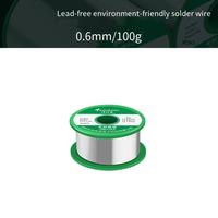Matériel sans plomb de bidon de fil de soudure de noyau de colophane 50g 0.6-1.0mm favorable à l'environnement