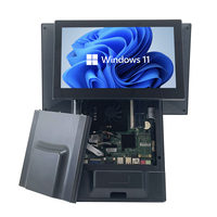 Tablette PC tout-en-un Windows Android 15,6 pouces avec écran IPS, signalisation numérique, double écran, revêtement anti-reflet en plastique pour centre commercial