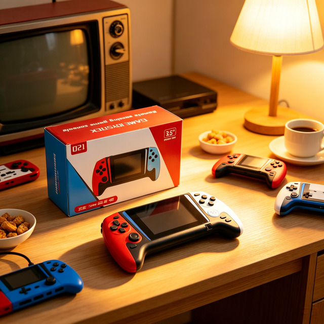 Q21 Retro Handheld Game Console 3.5" HD Screen 500 Built-in Games TV Output Two-player Portable Game Console