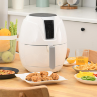 Friteuse à air intelligente numérique électrique double panier 3,5 L en plastique sans huile pour usage domestique, prix d'usine, vente en gros
