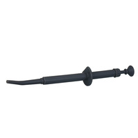 Seringue dentaire à coude en plastique à double micro-injection HC006-J, porte-amalgame avec conception droite pour utilisation en clinique dentaire, noir