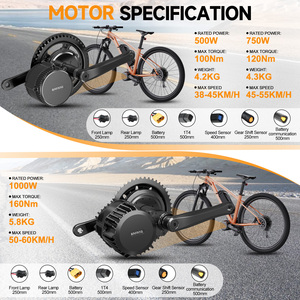 <span class=keywords><strong>Kit</strong></span> de Motor Central Bafang BBS 36v 48v 250W 350W 500W 750W <span class=keywords><strong>para</strong></span> Bicicletas Eléctricas y Triciclos, <span class=keywords><strong>Kit</strong></span> de Conversión - Product Image 3