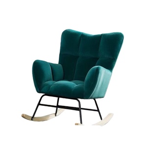 Poltrona Moderna Nordica in Velluto Confortevole, Sedia Singola per <span class=keywords><strong>Soggiorno</strong></span>, Garanzia di 3 Anni, Opzioni di Colore - Product Image 3