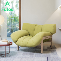 Chaise de jardin moderne pour hôtel, villa, extérieur, en teck massif, durable, imperméable, rembourrée de mousse, confortable, pour salon, cour, extérieur