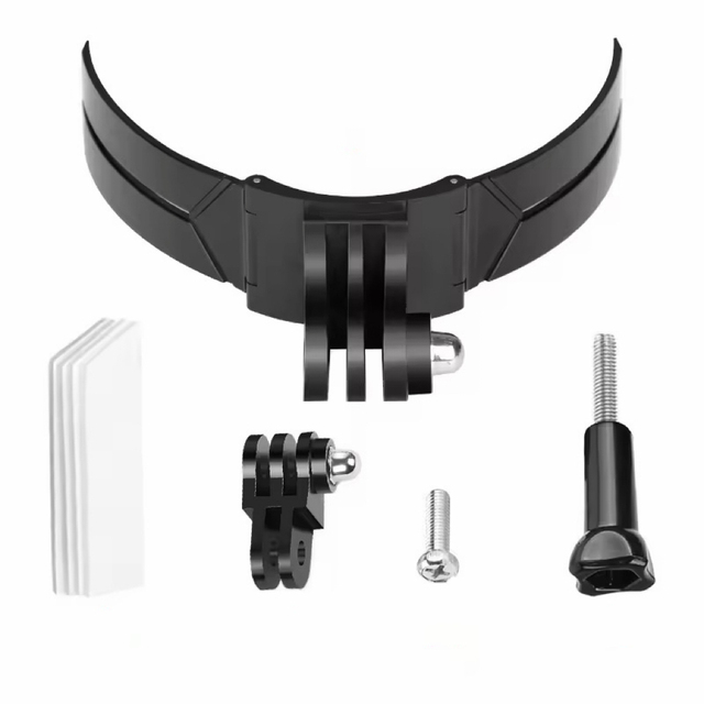 New Upgrade Strong 3M Curved Adhesive Flexible Slim Pad Chin Mount for GoPro Full Face Motorcycle Helmet POV Recording Mounting