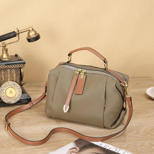 Bolso de Mano AndoBag de Gran Capacidad para Mujer, Bolso Boston Simple y Moderno, Bolso Bandolera de Cuero Vacuno Genuino Togo 9993 - Product Image 2