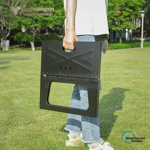 Outdoor Foldable X-Shape Charcoal <b>BBQ</b> Grill Black Metal Portable <b>Camping</b> Stove - Product Image 5