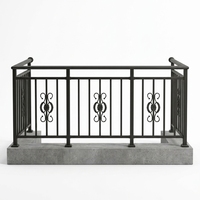 Grille de portail en acier galvanisé de luxe moderne et balustrade de balcon en aluminium, garde-corps élégant pour la maison