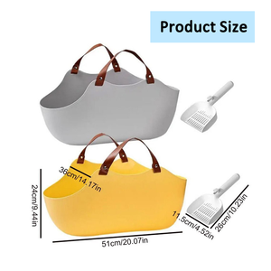 Xách tay mèo hộp rác túi nhựa hình Carried Kitten <span class=keywords><strong>sandbox</strong></span> cho du lịch ngoài trời - Product Image 6
