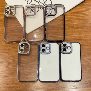 เคสโทรศัพท์แบบใสขอบชุบโครเมียมหรูหรา ประดับเพชร สำหรับ iPhone 17 16 15 14 Plus, สำหรับ iPhone 17 Pro Max - Product Image 3