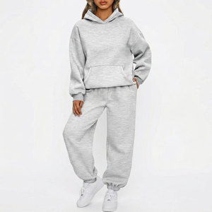 Conjunto Deportivo de Invierno Holgado y Transpirable para Mujer, Personalizado, OEM, ODM, Marca Privada, Fabricante de Ropa Urbana, Venta al Por Mayor - Product Image 1