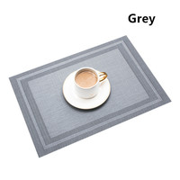 Napperons tissés en PVC en plastique imperméables et antidérapants pour Table à manger, vente en gros