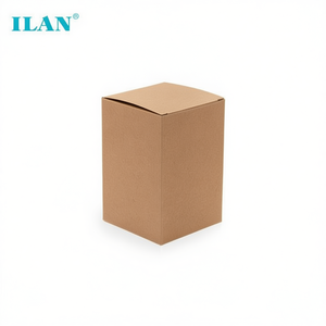 Scatola in Carta Kraft ILAN 12x12x18 Cm Pieghevole Confezione da 4 Pezzi - Product Image 1