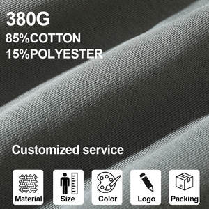 Wholesale <b>Men's</b> Autumn Hoodies Polyester Cotton Oversized Streetwear Boxy Pocket Custom Heavyweight <b>Hoodie</b> - Product Image 6