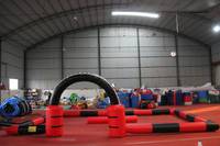 WINSUN Petit circuit de course gonflable d'intérieur, parcours d'obstacles gonflable pour adultes, circuit de course gonflable d'extérieur pour enfants