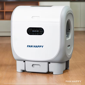 Arenero Inteligente para Gatos, Recogedor Automático, Caja de Arena Eléctrica para Gatos, Semi-Cerrada, Control por Aplicación Wifi, Limpieza de Casa para Gatos - Product Image 1