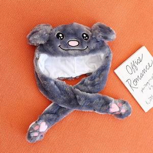 Chien <span class=keywords><strong>chat</strong></span> lapin chapeau brillant en peluche oreille mobile sautant chapeau <span class=keywords><strong>oreilles</strong></span> surgissant en appuyant sur <span class=keywords><strong>les</strong></span> pattes mignon Animal Cosplay chapeaux casquettes - Product Image 6
