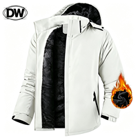 Veste d'hiver pour homme, doublée polaire, coupe-vent, respirante, épaisse et chaude, avec fermeture éclair frontale et capuche, personnalisable avec logo, vente en gros