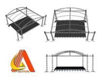 Système de support de scène extérieure de haute qualité, structure en aluminium pour écran LED, structures de scène