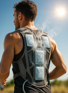 Thoáng khí Nylon sang trọng làm mát Hydration vest với túi nước đá và ống trong suốt xách tay cho chạy đi bộ đường dài đi xe đạp - Product Image 3