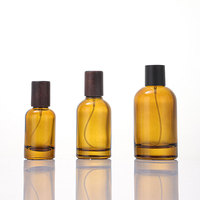 Flacons de parfum en verre dépoli mat de qualité supérieure, vides, 30ml/50ml/100ml, personnalisables de luxe avec bouchon et boîte pour OEM/ODM