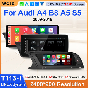STWEI Pantalla Táctil HD de 12.8'' 2400*900 con Carplay, Reproductor Multimedia para Auto con Auto Link, Estéreo para <span class=keywords><strong>Audi</strong></span> <span class=keywords><strong>A4</strong></span> <span class=keywords><strong>B8</strong></span> A5 S5 2009-2016 <span class=keywords><strong>MMI</strong></span> 2G 3G - Product Image 2