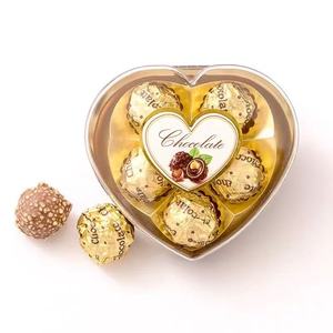 Boîte de boules de <span class=keywords><strong>chocolat</strong></span> fourrées au sable doré en gros pour la Saint-Valentin, cadeaux personnalisés OEM en <span class=keywords><strong>chocolat</strong></span> <span class=keywords><strong>noir</strong></span> et au lait - Product Image 2