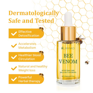 Vente en gros OEM Marque privée Gouttes amincissantes au venin d'abeille <span class=keywords><strong>pour</strong></span> le nombril Détox intestinale Huile de perte de poids Sérum Logo personnalisé - Product Image 3