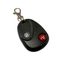 Control Remoto Universal Inalámbrico RF de 2 Botones y 433mhz, de Metal ABS, con Código de Aprendizaje para Puerta de Garaje Automática y Luz