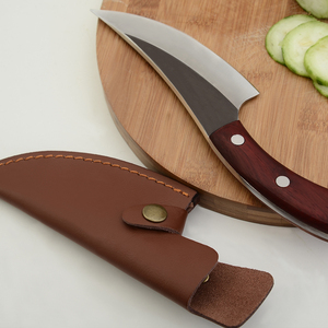 Couteau de boucher chinois <span class=keywords><strong>en</strong></span> vente flash sur le site web, 5 mm, ultra-affûté, fait main, couteau de chasse de poche pour l'extérieur avec étui <span class=keywords><strong>en</strong></span> cuir - Product Image 5