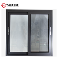 Ventanas corredizas de aluminio de doble acristalamiento insonorizadas para uso doméstico y comercial moderno