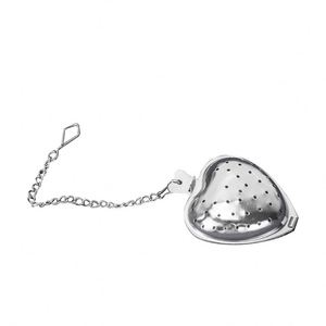 Messing Muschel Herz Mesh vergoldet Lose blatt Kräutertee Zubehör Steeper Brews Tee Infuser Filter Ball Gold Teesieb - Product Image 3