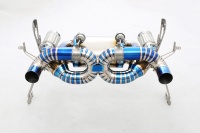 Knalpot Titanium Custom Berkatup, Poles Cermin 1.2mm untuk Huracan STO/EVO/Tecnica 5.2 V10, Sistem Knalpot Desain Khusus