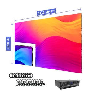 Layar Led magnetik piksel tinggi Tv dalam ruangan P1.25 P1.53 P1.86 Multi layar sambungan mulus dinding Video Led untuk pusat pemantauan
