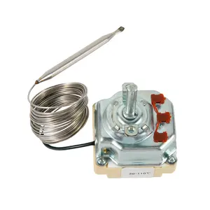 Electric and Gas Powered Bimetal Thermostat for Home Appliance Oven Use Plastic Material Household Washing Machine Accessory