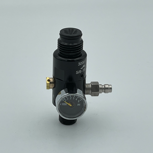 Mini-régulateur cylindrique noir avec filetage 5/8-18UNF, contrôle d'entrée 3000 psi - Product Image 3