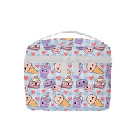 Sac cosmétique personnalisé Hawaï Aloha léger en Tyvek, imperméable, portable, sac cosmétique carré en Tyvek