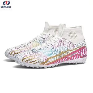 Индивидуальные Новые мужские и женские футбольные кроссовки спортивные футбольные Нескользящие профессиональные футбольные ботинки - Product Image 1