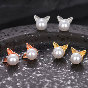 Set Collana e Orecchini a Forma di Orecchie di Gatto per Donne, Design Animale Carino, Accessori per Uso Quotidiano - Product Image 6