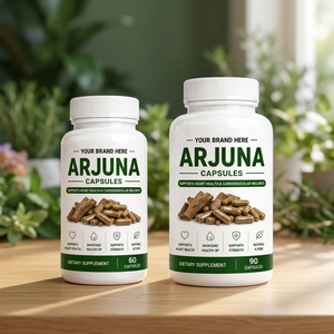 <b>Your</b> Brand Here Arjuna Capsules 60 Count Heart & Hair Growth Support Antioxidant Natural Dietary <b>Supplement</b> - Product Image 1