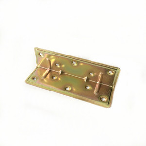 Connecteur métallique à angle droit de 90 degrés pour support d'étagère de meubles, avec bord inversé de 120 mm pour fixation masculine - Product Image 3