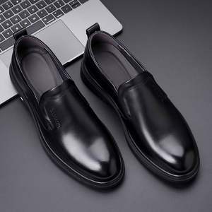 Chaussures habillées de printemps pour hommes en cuir véritable, style britannique, décontractées, respirantes, de haute qualité, type Derby, à enfiler - Product Image 3