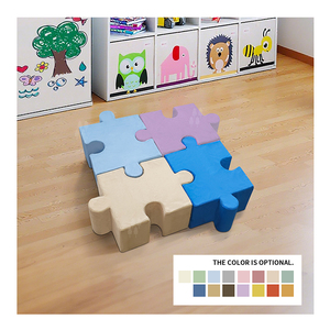 Tabouret pliable à emboîtement rembourré pouf Durable enfants puzzle <span class=keywords><strong>canapé</strong></span> enfants jouer Puzzles <span class=keywords><strong>canapé</strong></span> pied tabouret pour l'école - Product Image 1