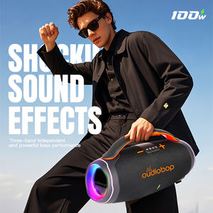 ลำโพงบลูทูธแบบพกพา ระบบเสียงโฮมเธียเตอร์ พร้อมไมโครโฟนไร้สาย <span class=keywords><strong>2</strong></span> ตัว รองรับ 5.3 IPX4 กันน้ำ ไฟ RGB - Product Image 5