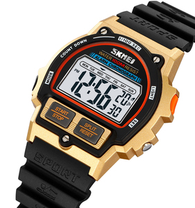Montre Digitale Homme <span class=keywords><strong>SKMEI</strong></span> 2263 Élégante ODM, Meilleure Autonomie, Bracelet en Acier Inoxydable, Étanche, Calendrier, Montre de <span class=keywords><strong>Sport</strong></span> Simple, Fabricant - Product Image 2